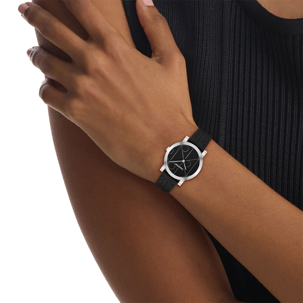 Montre Calvin Klein Monogram Noir - Nouveautés Femme | Marc Orian