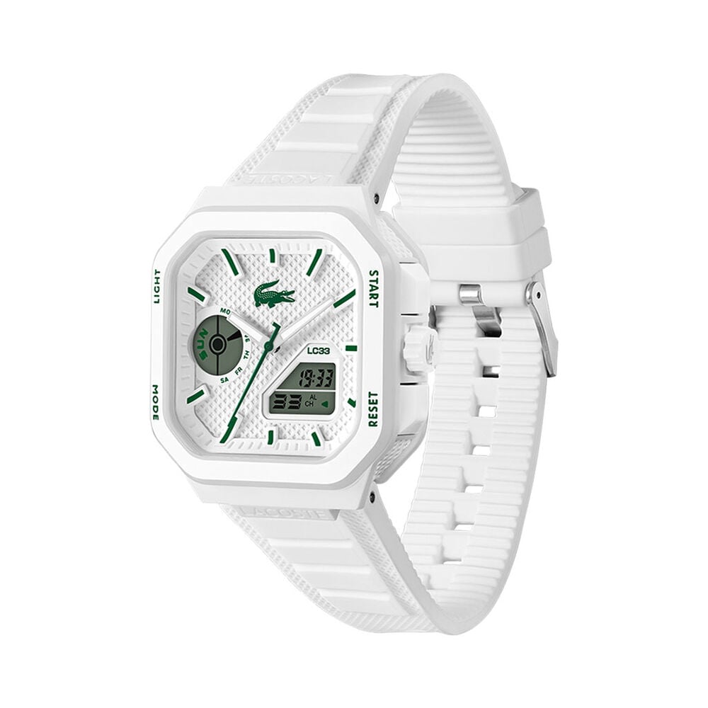 Montre Lacoste Lc33 Square Blanc - Montres &eacute;tanches Homme | Marc Orian
