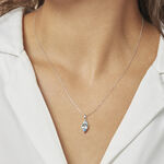 Collier Raquel Or Blanc Topaze - Colliers avec pierres Femme | Marc Orian