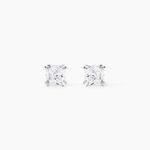 Boucles D'oreilles Puces Or Blanc Doreen Oxydes De Zirconium - Puces Famille | Marc Orian