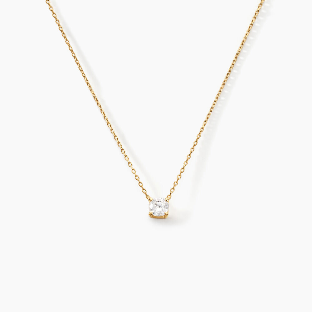 Collier Ponama Or Jaune Oxyde De Zirconium - Colliers avec pierres Femme | Marc Orian