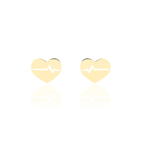 Boucles D'oreilles Puces Onelia Or Jaune - Puces Femme | Marc Orian