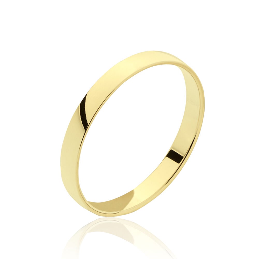 Alliance Ruban Bombe Or Jaune - Alliances classiques Famille | Marc Orian