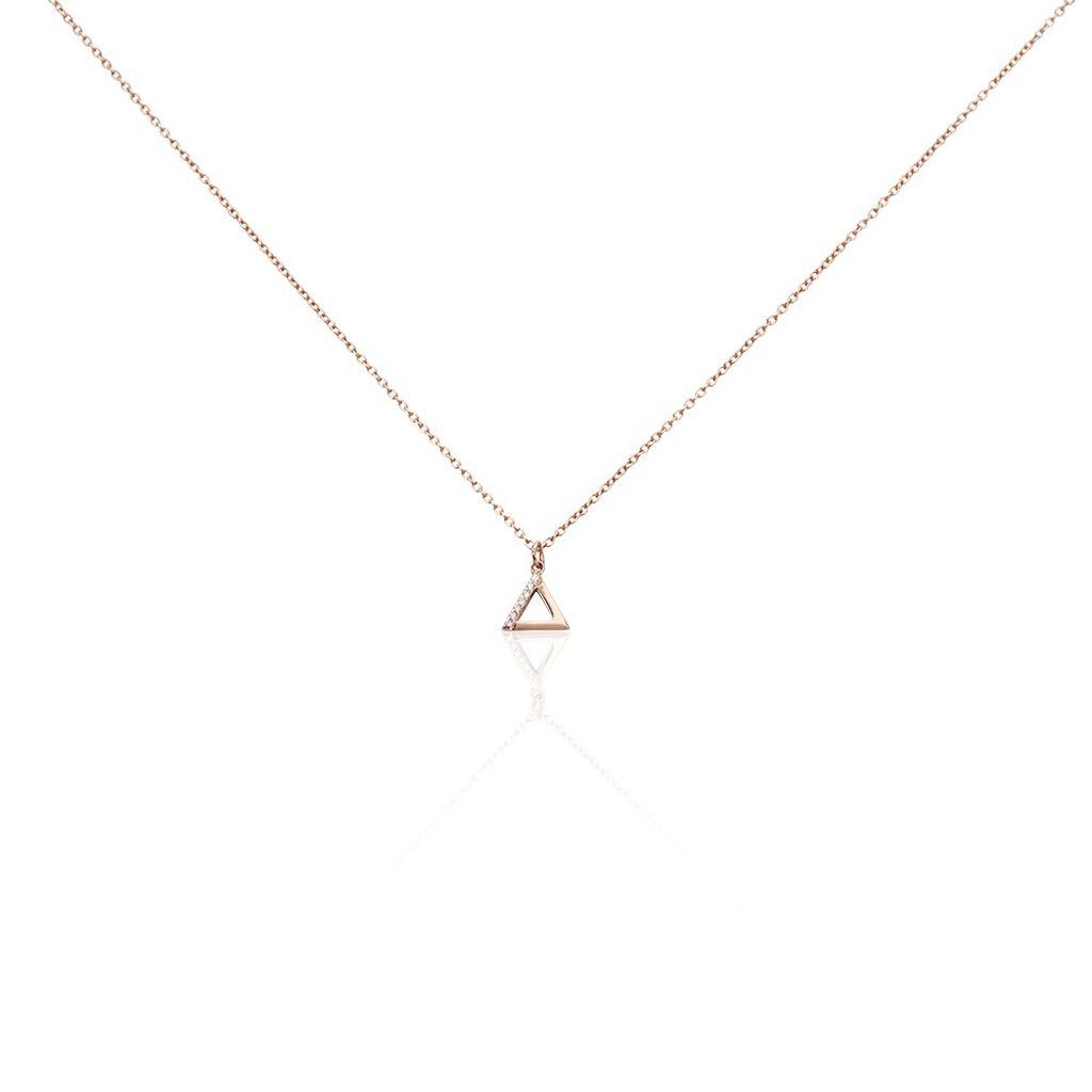 Collier Lorena Argent Rose Oxyde De Zirconium - Colliers avec pierres Femme | Marc Orian