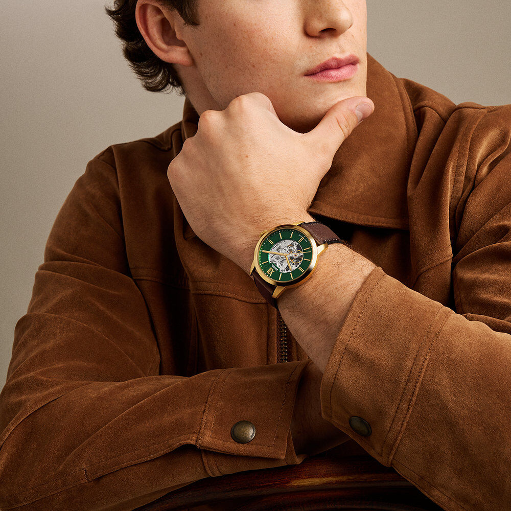 Montre Fossil Townsman Automatic Vert - Montres automatiques Homme | Marc Orian