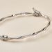 Bracelet Jonc Nathaelae Argent Blanc - Bracelets joncs Femme | Marc Orian