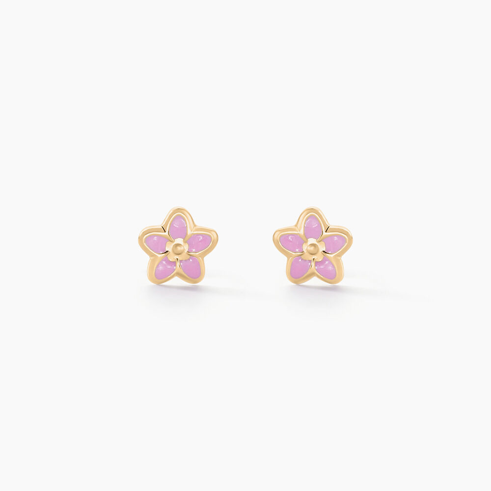 Boucles D'oreilles Puces Talyaa Or Jaune - Puces Enfant | Marc Orian
