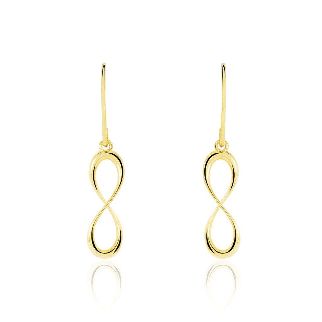 Boucles D'oreilles Pendantes Spya Infini Or Jaune - Pendantes Femme | Marc Orian