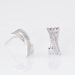 Boucles D'oreilles Puces Julianne Or Blanc Diamant - Puces Femme | Marc Orian
