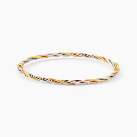 Bracelet Jonc Anaisaae Torsade Or Tricolore - Bracelets joncs Femme | Marc Orian