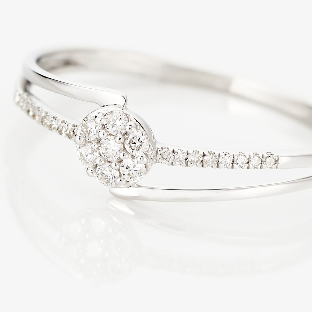 Bague Solitaire Atalante Or Blanc Diamant - Bagues Solitaire Femme | Marc Orian