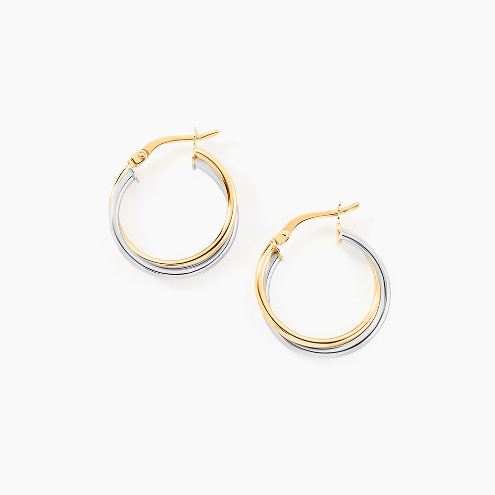 Cr&eacute;oles Tita Or Bicolore - Cr&eacute;oles Femme | Marc Orian