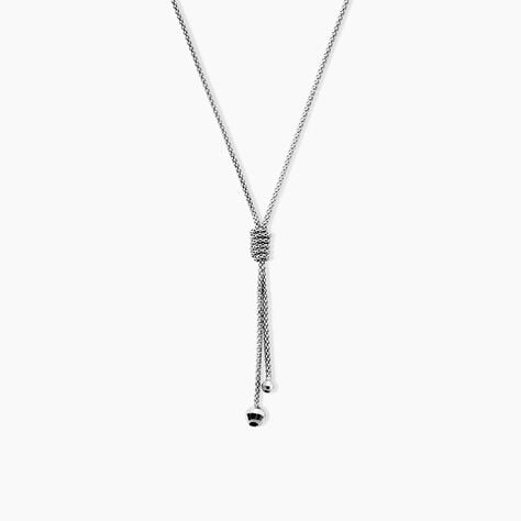 Collier Lassy Argent Blanc - Colliers fantaisie Femme | Marc Orian