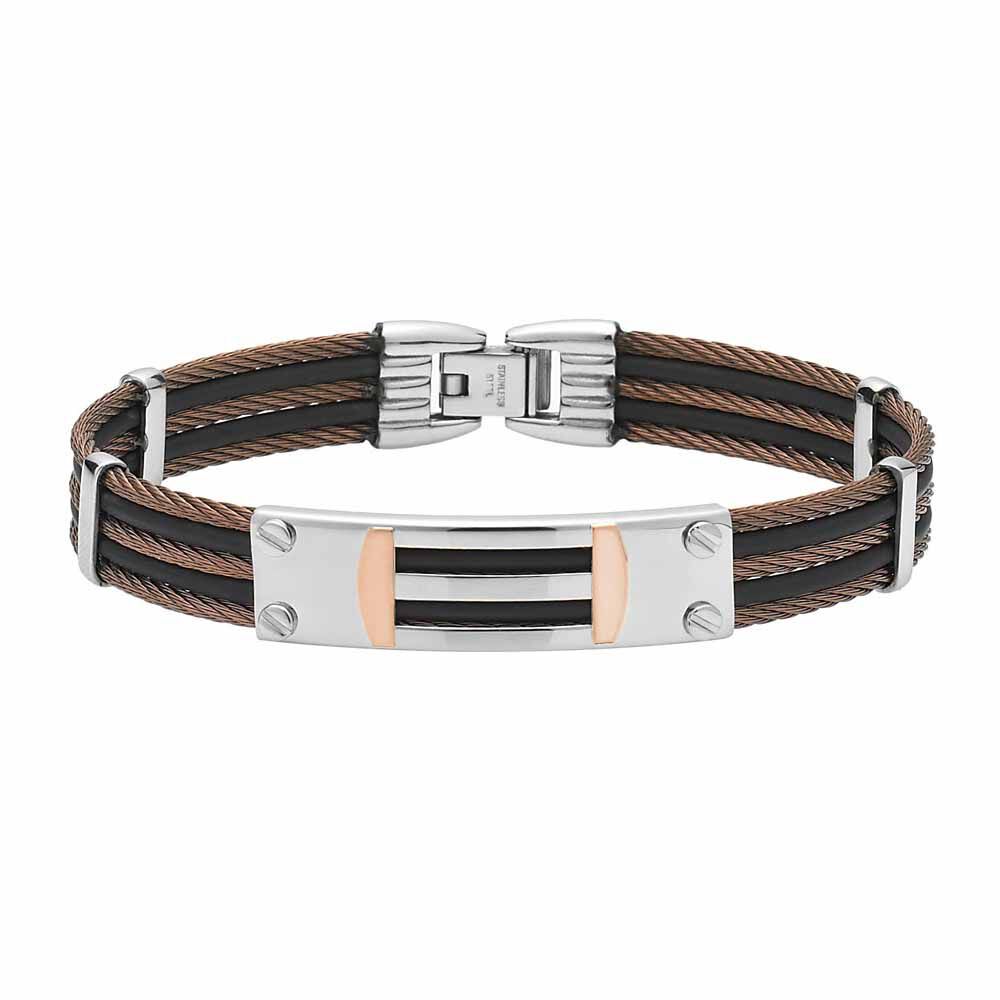 Bracelet Sawssan Or Acier Bicolore - Bracelets Homme | Marc Orian