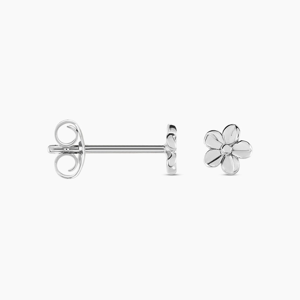 Boucles D'oreilles Puces Sulya Argent Blanc - Puces Femme | Marc Orian