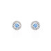 Boucles D'oreilles Puces Carren Argent Blanc Oxyde De Zirconium - Puces Femme | Marc Orian