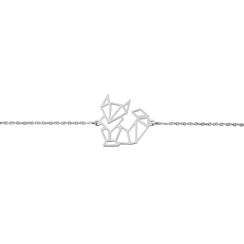 Bracelet Origami Argent Blanc - Bracelets fantaisie Femme | Marc Orian