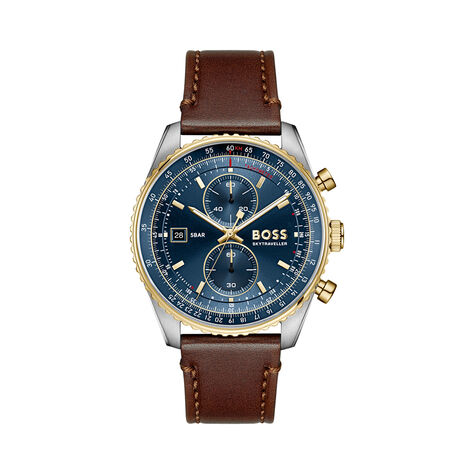 Montre Hugo Boss Skytraveller Pro Bleu - Montres &eacute;tanches Homme | Marc Orian