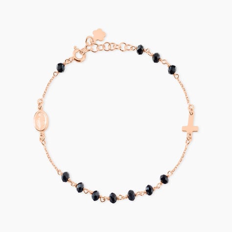 Bracelet Argent Rose Cirola Croix Vierge - Bracelets fantaisie Femme | Marc Orian