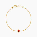 Bracelet Coralie Coeur Or Jaune - Bracelets cha&icirc;nes Enfant | Marc Orian