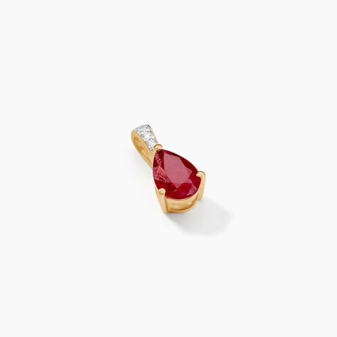 Pendentif Pâris Or Jaune Rubis Diamant - Pendentifs Femme | Marc Orian