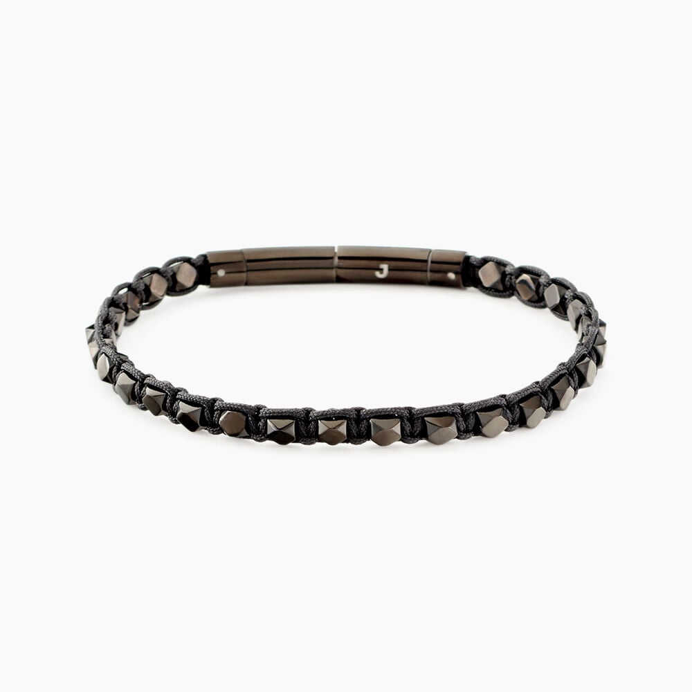 Bracelet Jourdan Acier Noir - Bracelets cordons Homme | Marc Orian