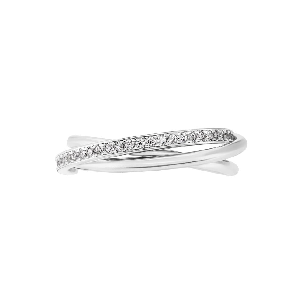 Bague Tahti Argent Blanc Oxyde De Zirconium - Bagues avec pierre Femme | Marc Orian