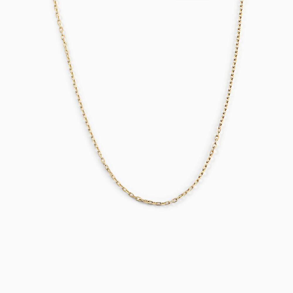 Cha&icirc;ne Igoa Maille For&ccedil;at Diamantee Or Jaune - Chaines Femme | Marc Orian