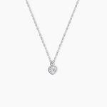 Collier Shannon Argent Blanc Oxyde De Zirconium - Colliers avec pierres Femme | Marc Orian