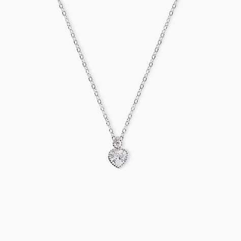 Collier Shannon Argent Blanc Oxyde De Zirconium - Colliers avec pierres Femme | Marc Orian