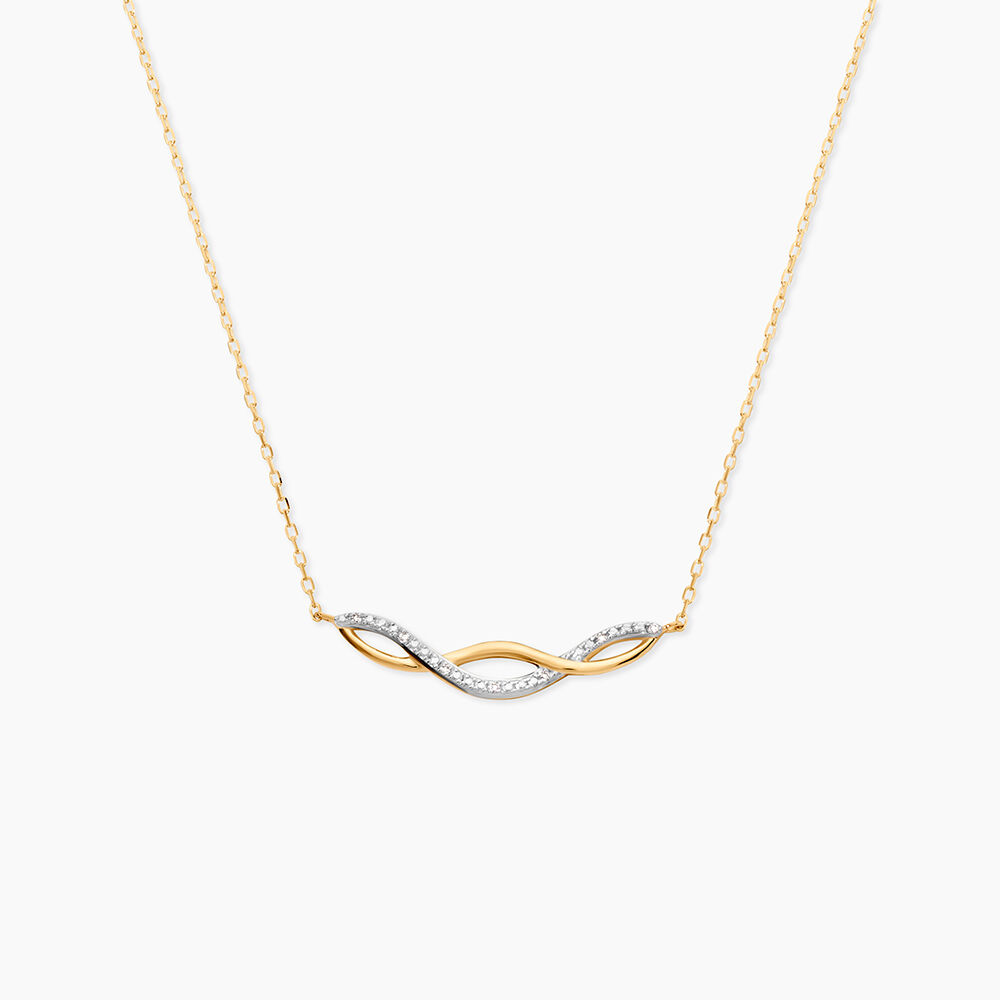 Collier Or Jaune Abisai Diamants - Colliers avec pierres Femme | Marc Orian