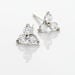 Boucles D'oreilles Puces Eleanor Fleur Or Blanc Oxyde De Zirconium - Puces Femme | Marc Orian