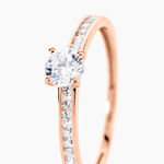 Bague Harem Or Rose Oxyde - Solitaires Femme | Marc Orian