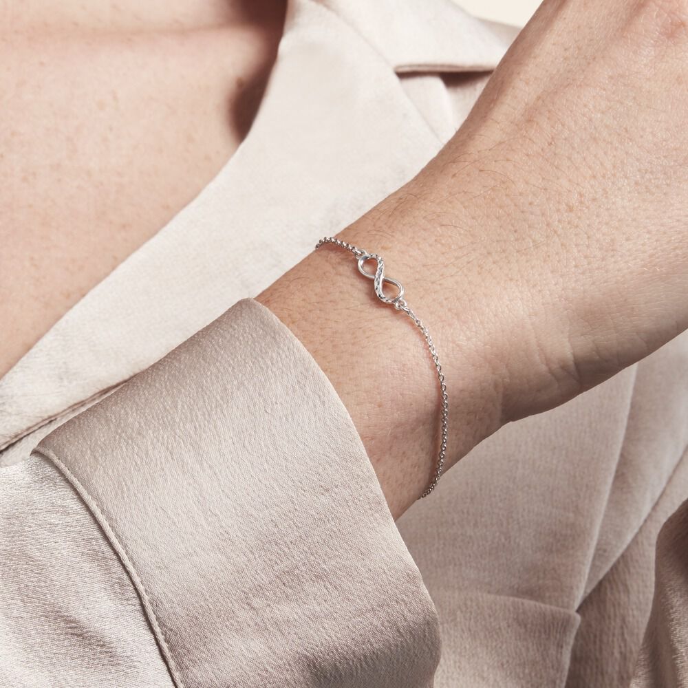 Bracelet Argent Blanc Teoxane - Bracelets chaînes Femme | Marc Orian