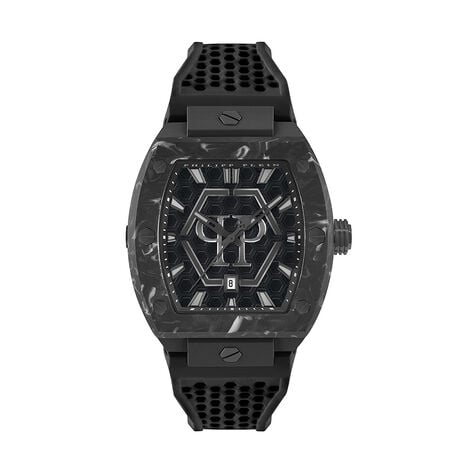 Montre Philipp Plein The Hexagon Phantom Noir - Montres &eacute;tanches Homme | Marc Orian