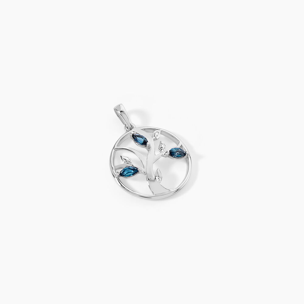 Pendentif Godolieba Or Blanc Topaze - Pendentifs Femme | Marc Orian