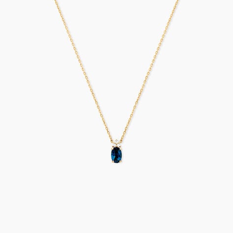 Collier Or Jaune Maurin Topaze Et Oxydes De Zirconium - Colliers avec pierres Femme | Marc Orian