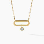 Collier Aurore Acier Dor&eacute;  Cristal - Colliers avec pierres Femme | Marc Orian