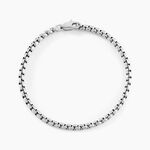Bracelet Emrick Acier Blanc - Bracelets mailles Homme | Marc Orian
