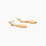 Boucles D'Oreilles Pendantes Frankie Plaqu&eacute; Or Jaune - Pendantes Femme | Marc Orian