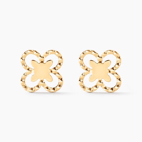 Boucles D'Oreilles Puces Lyss Or Jaune - Puces Femme | Marc Orian