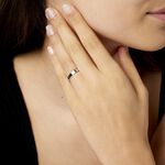 Alliance Inayah Ruban Plat Argent Blanc - Alliances duo Famille | Marc Orian