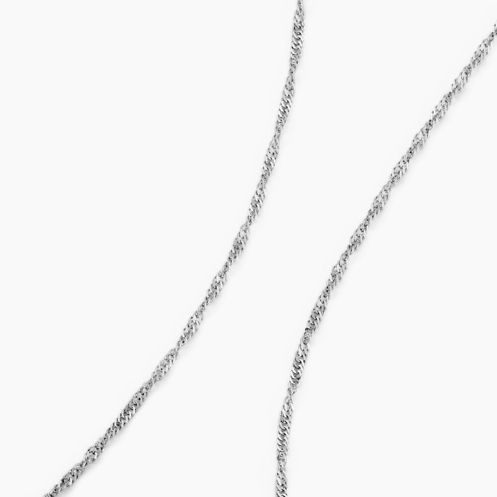 Cha&icirc;ne Shanone Argent Blanc - Colliers fantaisie Femme | Marc Orian