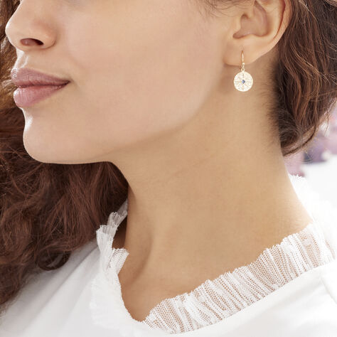 Boucles D'oreilles Pendantes Milia Plaqué Or Jaune Verre - Boucles d'oreilles Pendantes Femme | Marc Orian