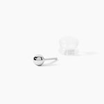 Boucles D'oreilles Puces Or Blanc Fidelia - Puces Femme | Marc Orian