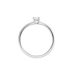 Bague Solitaire Stella Argent Blanc Oxyde De Zirconium - Bijoux fantaisie Femme | Marc Orian