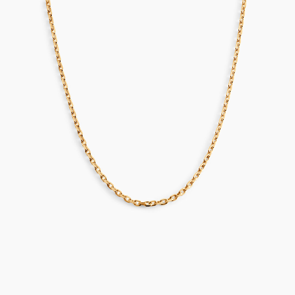 Cha&icirc;ne Igoa Maille For&ccedil;at Diamantee Or Jaune - Chaines Femme | Marc Orian
