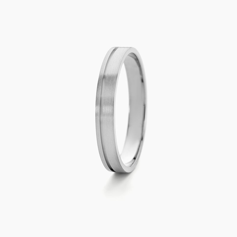 Alliance Paddy Palladium Blanc - Alliances duo Unisex | Marc Orian