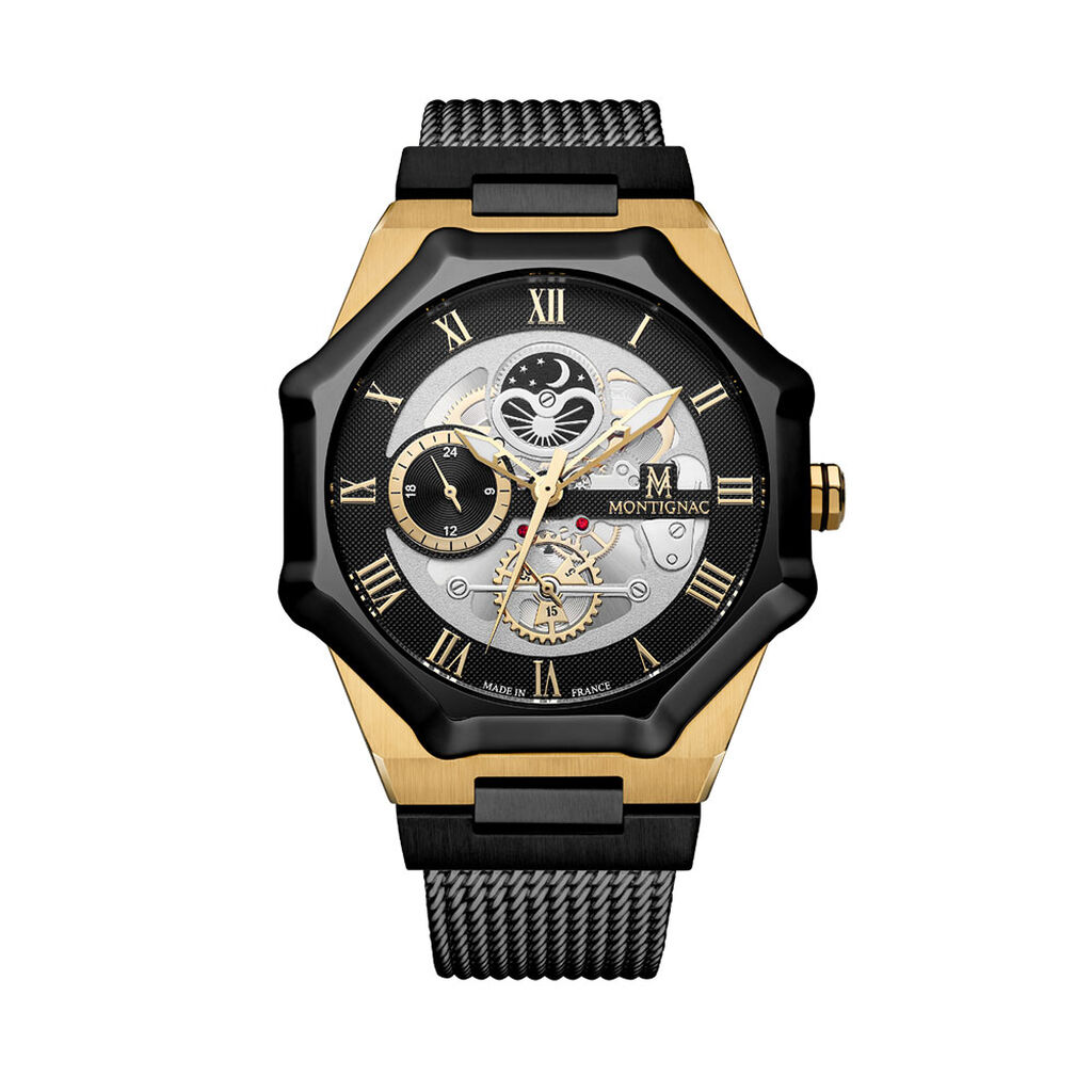 Montre Montignac Octagon Argenté - Montres étanches Homme | Marc Orian