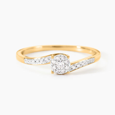 Bague Biagino Or Jaune Diamant - Solitaires Femme | Marc Orian